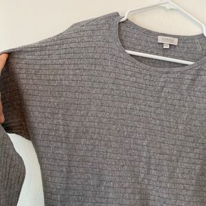 Kinross Cashmere Cotton Blend Sweater Batwing Shoulders Long